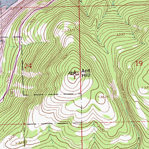 Topographic Map of Ant Hill, MT