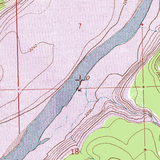 Topographic Map of Fivemile Creek, MT