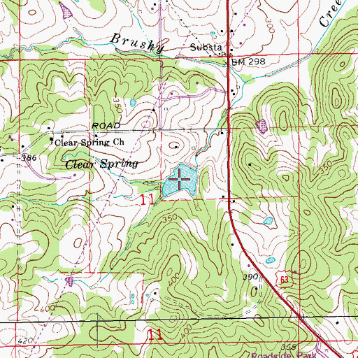 Topographic Map of Doctor Ralph Joseph Lake, AR