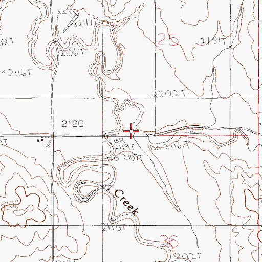 Topographic Map of Hay Coulee, MT