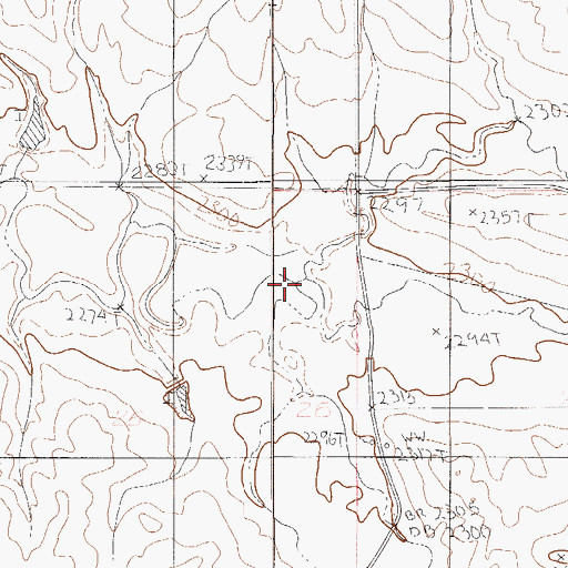 Topographic Map of Carda Coulee, MT