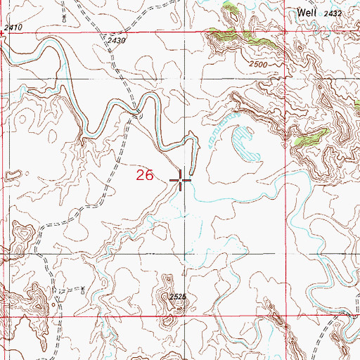 Topographic Map of Eastman Creek, MT