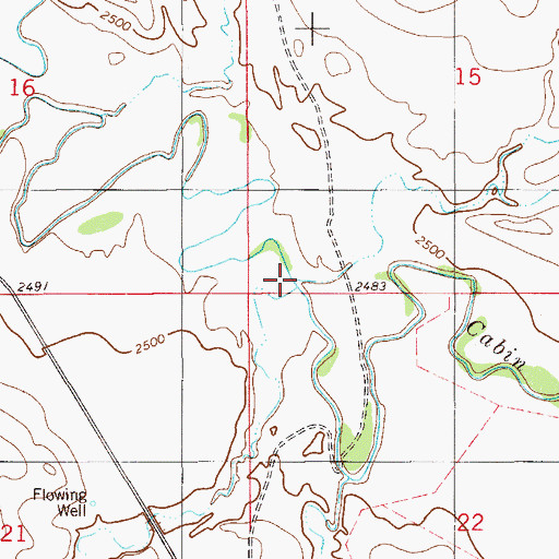 Topographic Map of Dorothy Draw, MT