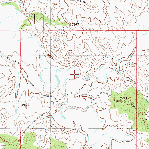 Topographic Map of Maggie Draw, MT
