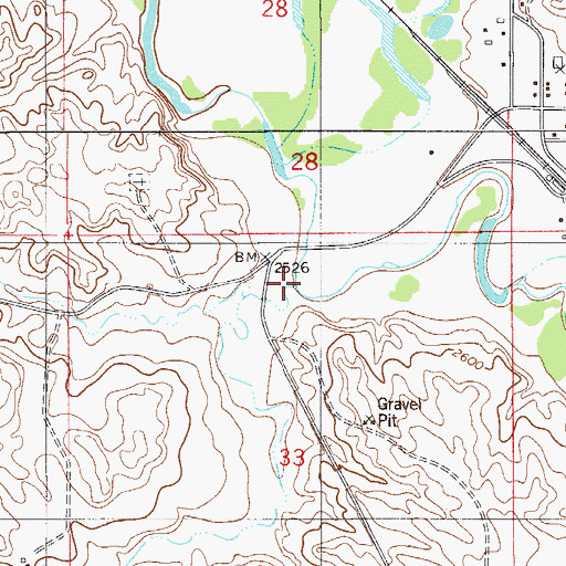 Topographic Map of Station Creek, MT