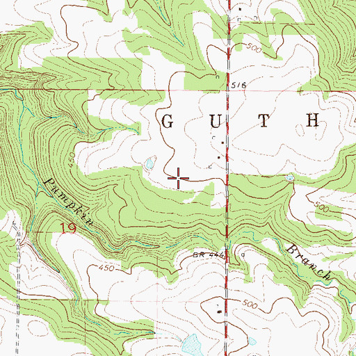 Topographic Map of Chavell Lake Two, AR