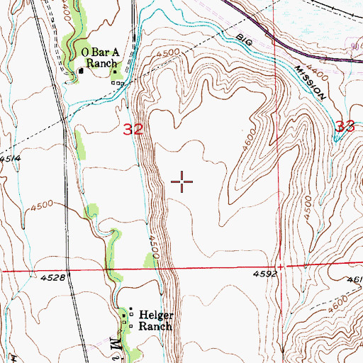 Topographic Map of CAA Radio Range Station, MT