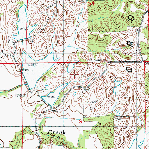 Topographic Map of Gardner Lake Dam, AR