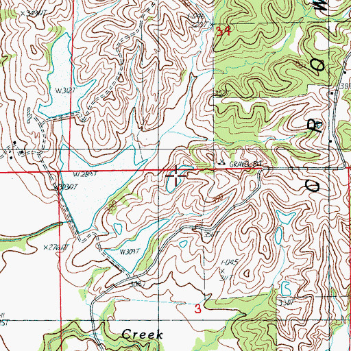 Topographic Map of Gardner Lake, AR