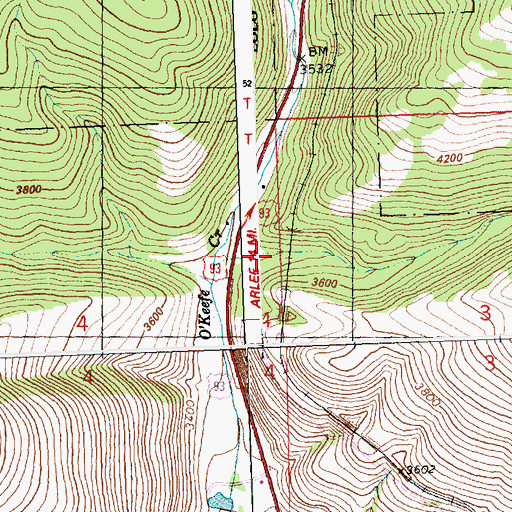 Topographic Map of Marent Trestle, MT