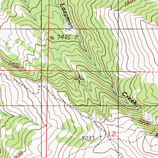 Topographic Map of Vigilante Experimental Range, MT