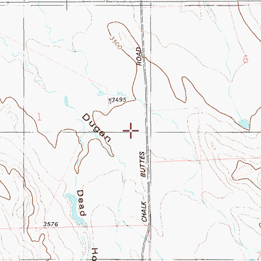 Topographic Map of Dead Horse Draw, MT