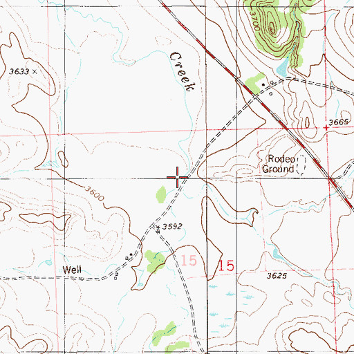 Topographic Map of Stagville Draw, MT