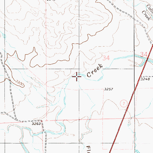 Topographic Map of Flasted Draw, MT