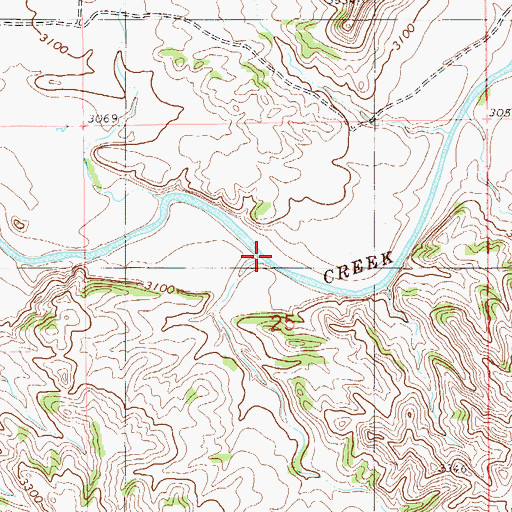 Topographic Map of Wood Gulch, MT