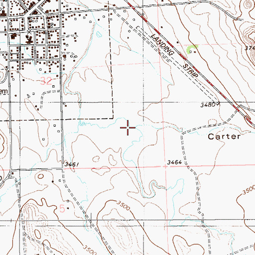 Topographic Map of Carter Gulch, MT