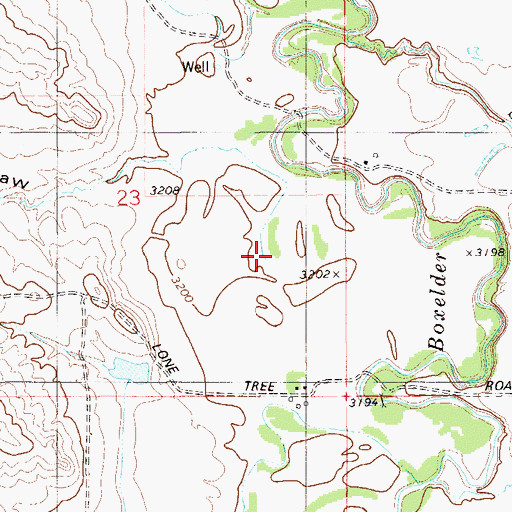 Topographic Map of Carr Draw, MT