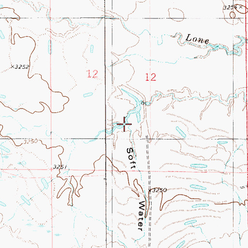 Topographic Map of Soft Water Draw, MT