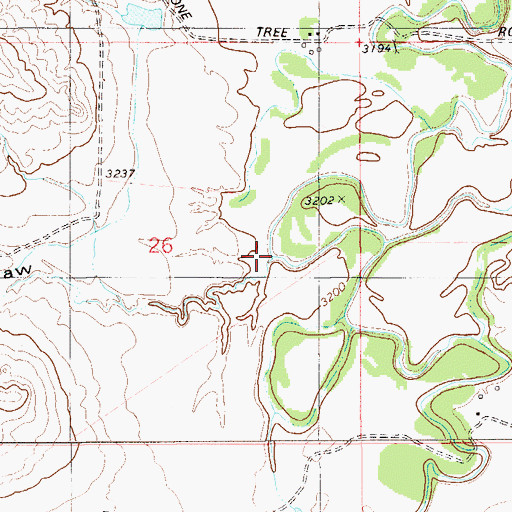 Topographic Map of Keltner Draw, MT