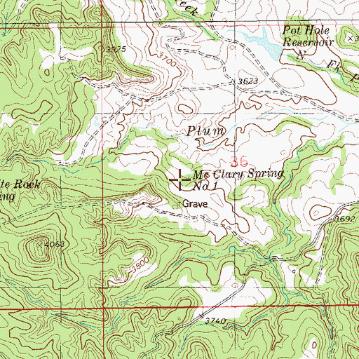 Topographic Map of McClary Spring Number 1, MT