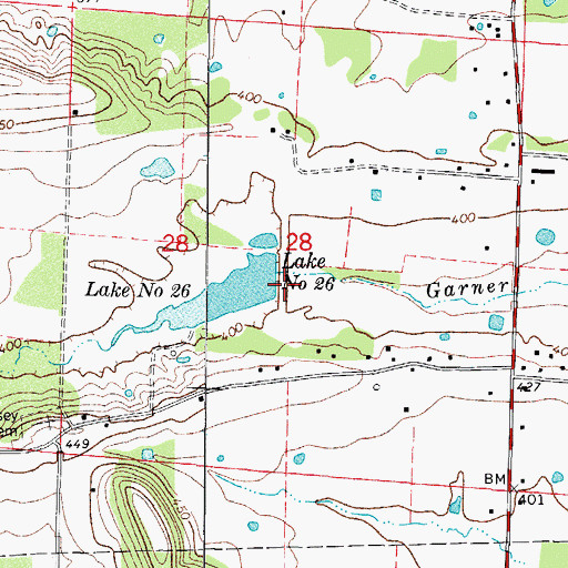 Topographic Map of Sixmile Creek Site 26 Dam, AR
