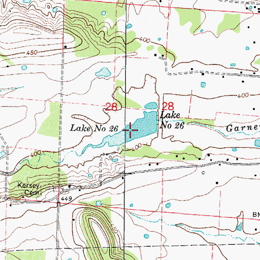 Topographic Map of Lake Number Twentysix, AR