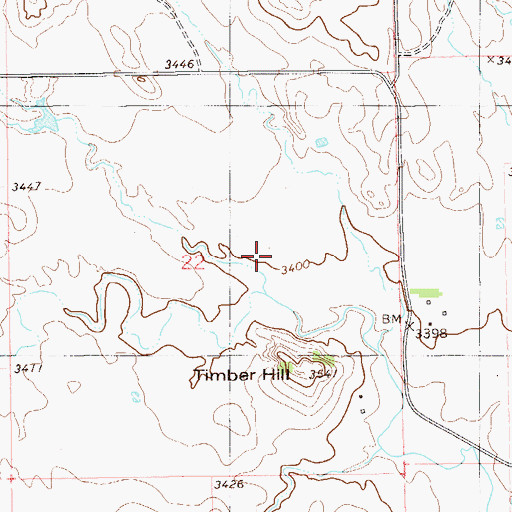 Topographic Map of Weller Draw, MT