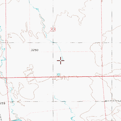Topographic Map of Whitcomb Draw, MT
