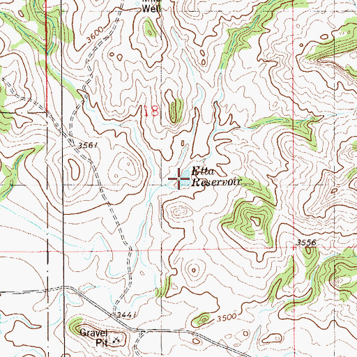 Topographic Map of Etta Reservoir, MT
