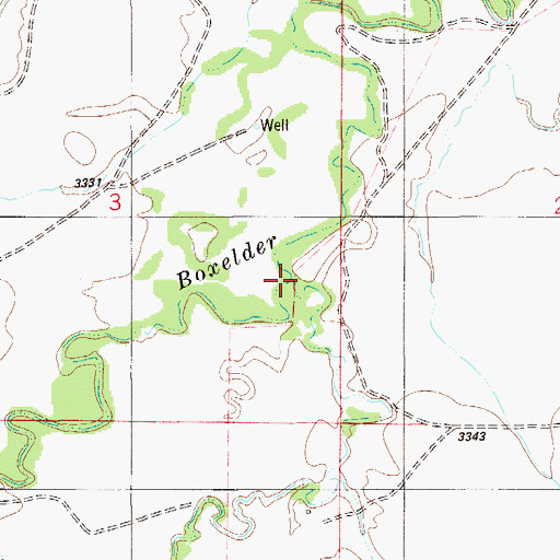Topographic Map of Trail Creek, MT