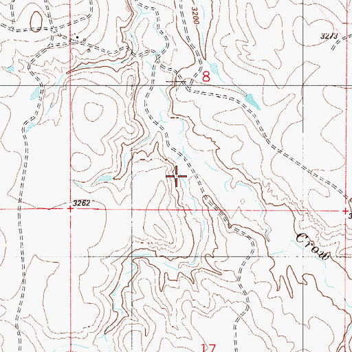 Topographic Map of Pentecost Draw, MT