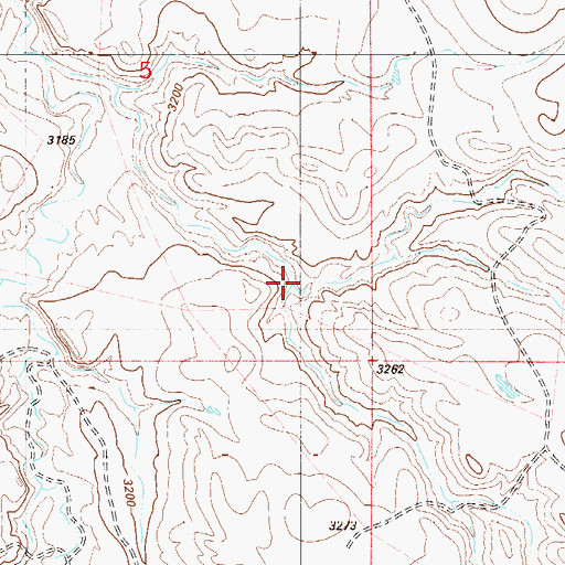 Topographic Map of Cedar Canyon, MT