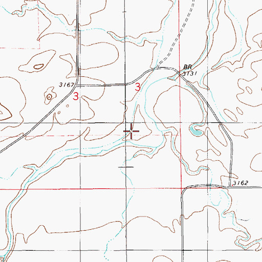 Topographic Map of Fletcher Creek, MT