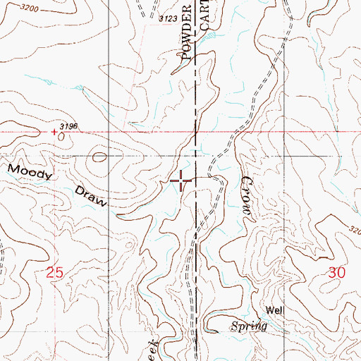 Topographic Map of Lightning Creek, MT