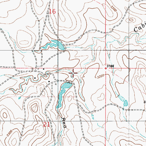 Topographic Map of McKenzie Spring Draw, MT