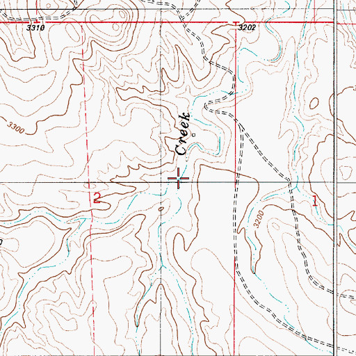 Topographic Map of West Fork Lightning Creek, MT