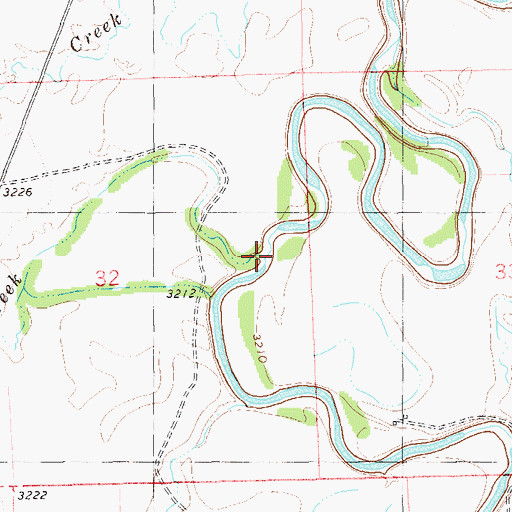 Topographic Map of Cactus Creek, MT