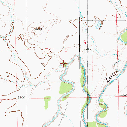 Topographic Map of Hay Draw, MT