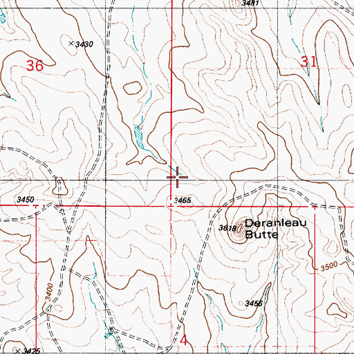 Topographic Map of Dick Creek, MT
