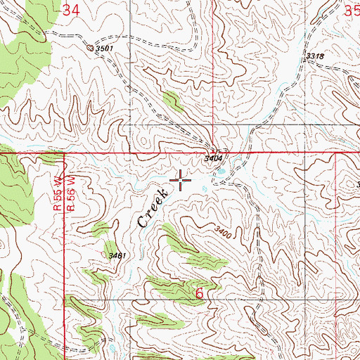 Topographic Map of Knudson Draw, MT