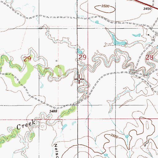 Topographic Map of Zimmerman Draw, MT