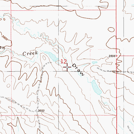 Topographic Map of Hadigan Creek, MT