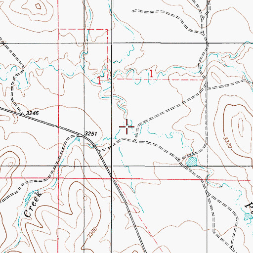 Topographic Map of Jim Drake Creek, MT