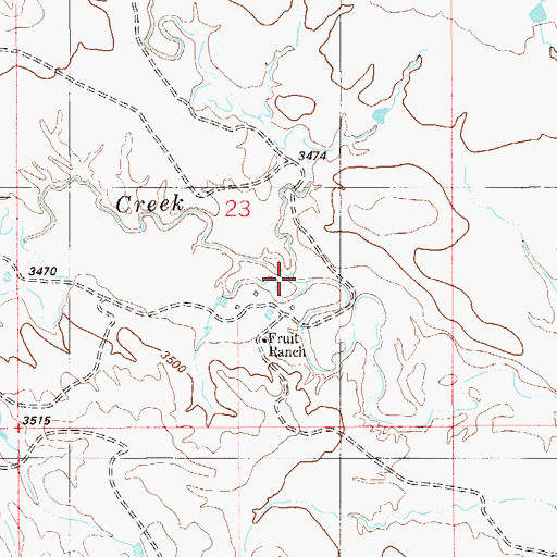 Topographic Map of Duncan Creek, MT