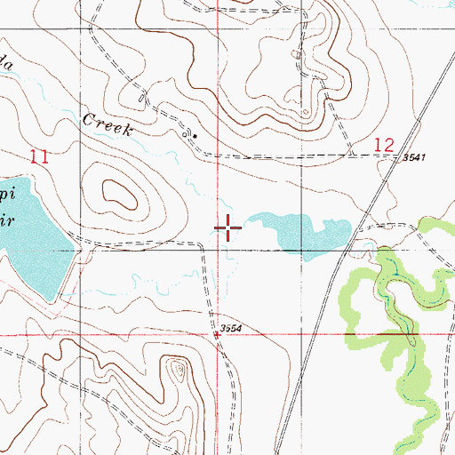 Topographic Map of North Soda Creek, MT