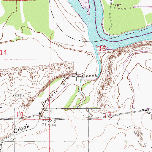 Topographic Map of Spring Coulee, MT