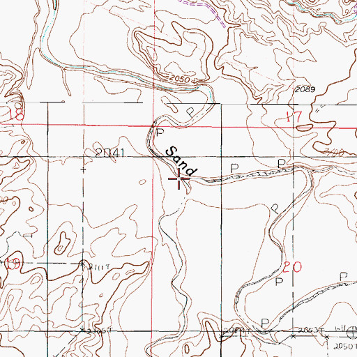 Topographic Map of Crow Creek, MT