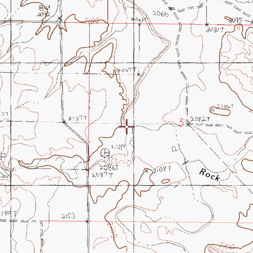 Topographic Map of Preacher Coulee, MT