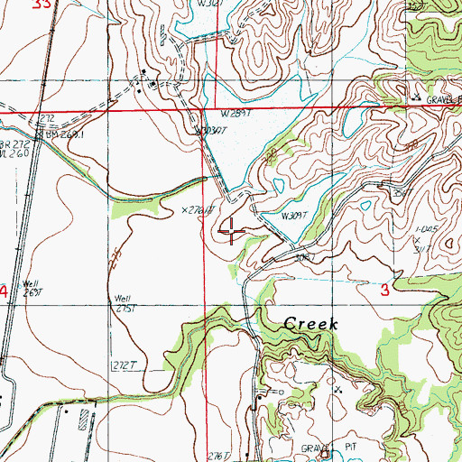 Topographic Map of Caney Creek Site Two Dam, AR