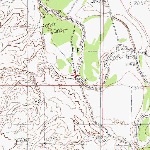 Topographic Map of Dowse Coulee, MT